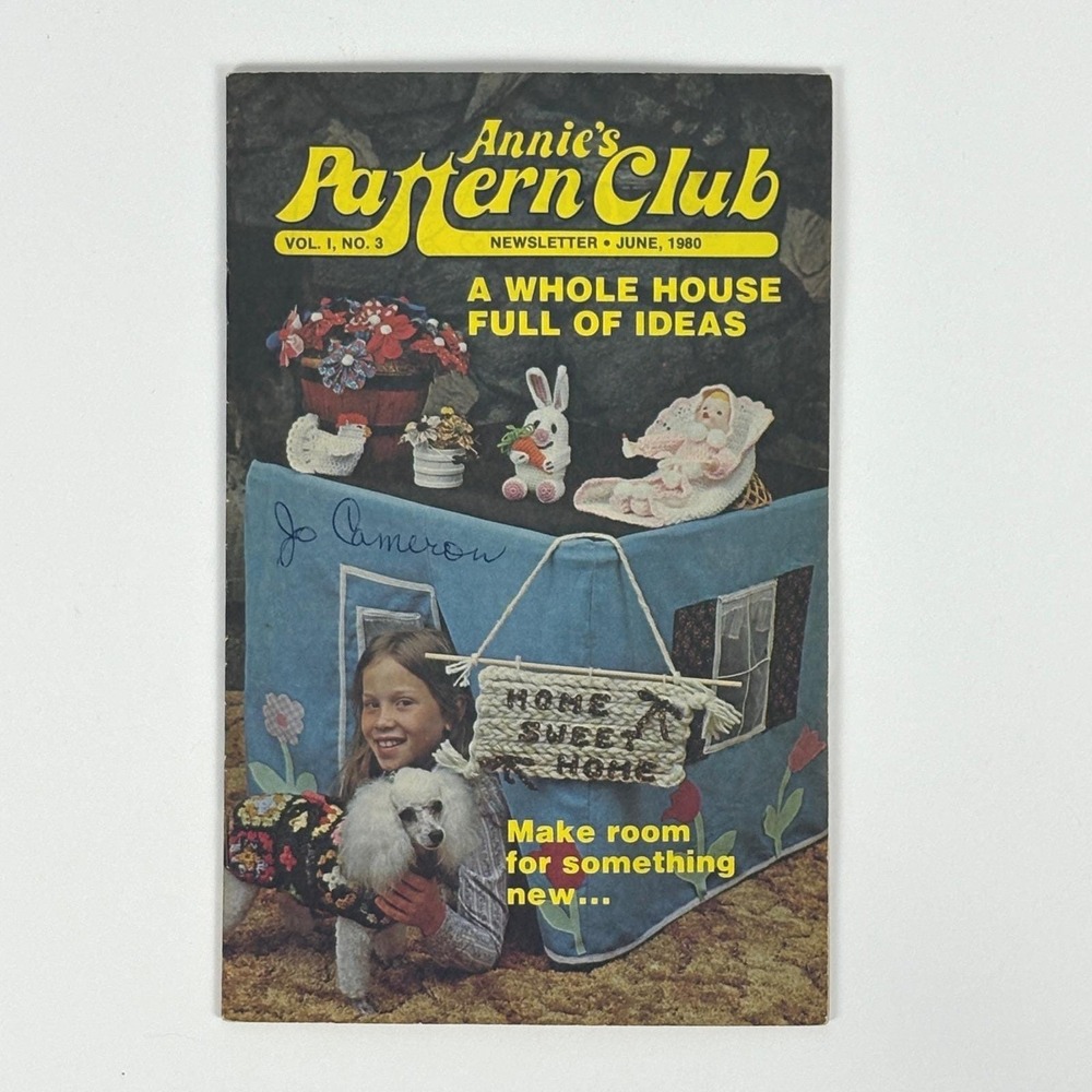 Annies Pattern Club 1980‎ Vol 1 Lot 3-6 Vintage Crochet Needlecraft Pattern - Picture 3 of 7